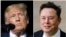 El expresidente de EEUU Donald Trump y el empresario Elon Musk (Foto composición de la Agencia AP)