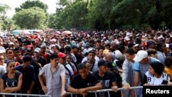 Migrantes en Tapachula. (REUTERS/José Torres)