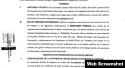 Amparo presentado por un ciudadano guatemalteco ante la Corte de Constitucionalidad de su país en referencia a los médicos cubanos.