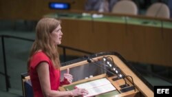 Samantha Power, exembajadora de Washington ante la ONU, dirige ahora la agencia federal, USAID.