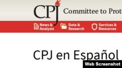 Sitio oficial de CPJ 