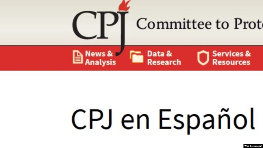 Sitio oficial de CPJ 