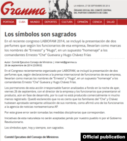 Editorial del Comité del Consejo de Ministros de Cuba publicado en Granma