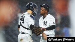 Imagen de los Yanquis de Nueva York, equipo que debe enfrentarse a las Medias Rojas de Boston. (Imagen del Twitter/NY Yankees).
