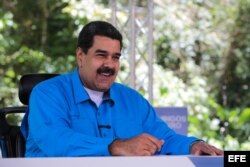 Nicolás Maduro, durante el programa de televisión "Domingo con Maduro".