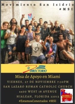 Directorio Democrático Cubano invita a misa por MSI