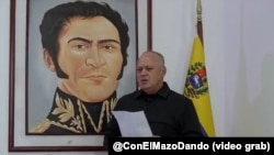 Diosdado Cabello en su programa "Con el Mazo Dando".