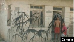 Casa de Licet Zamora en Santa Clara luego de un acto de repudio
