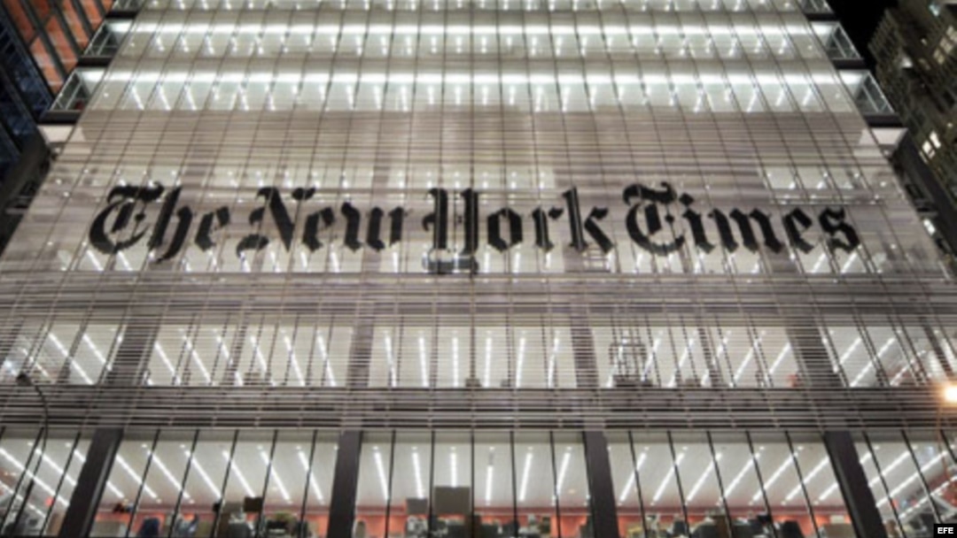 Vista del edificio sede del New York Times en Nueva York (EEUU). EFE/JUSTIN LANE