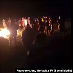 Protesta popular en el barrio El Henequén, en el municipio de Mariel, provincia de Artemisa