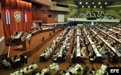 Una sesión plenaria de la Asamblea Nacional en el Palacio de las Convenciones.