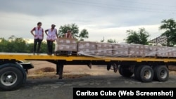 Cáritas Cuba confirma el envío de ayuda humanitaria a Cuba.