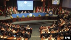 Vista general de la ceremonia de apertura de la conferencia ministerial de Movimiento de Países No Alineados (NOAL).