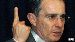 El ex presidente de Colombia, Alvaro Uribe Vélez 