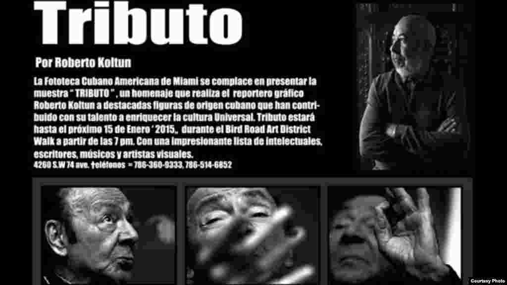 Tributo, exposición de la Fundación Fototeca Cubanoamericana sobre personalidades cubanas