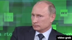 El presidente Putin destacó que RT fue creada en parte para romper el monopolio de los medios de prensa anglosajones (imagen:RT).