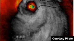Imagen satelital del huracán Matthew | Tomada de Twitter