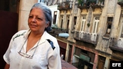 Foto de archivo (07/12/05) de la opositora cubana Marta Beatriz Roque, única mujer encarcelada en el grupo de los 75 en Cuba.