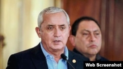 Presidente Otto Pérez Molina. Rueda de Prensa Guatemala.