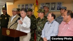 El presidente de Colombia, Juan Manuel Santos ordena ataque contra ELN. 