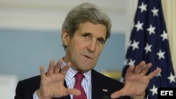 Secretario de Estado, John Kerry.