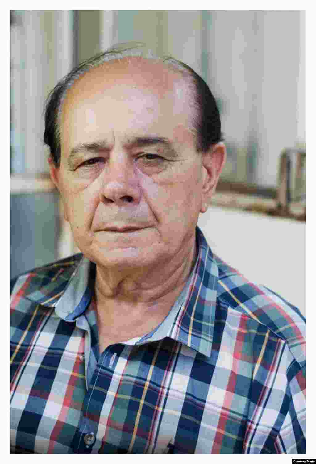 Raúl Borges, padre del preso político cubano Ernesto Borges Pérez. Raél Borges es presidente del Partido Demócrata Cristiano de Cuba. Foto Cortesía de Claudio Fuentes.