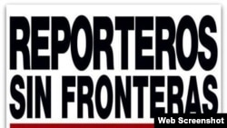 Logo de la organización Reporteros Sin Fronteras