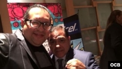 (i-e) Edemio Navas y "Chiquita" González.