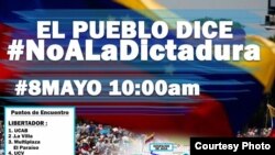 Convocatoria a protestas en Venezuela