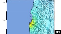 Foto de archivo de un sismo en Chile el jueves 31 de octubre de 2013.