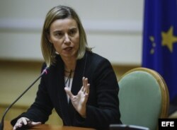 Federica Mogherini, jefa de la diplomacia europea.