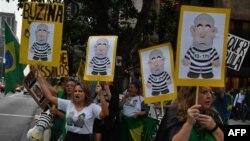 Protestas en Brasil, que piden la cárcel para Lula.