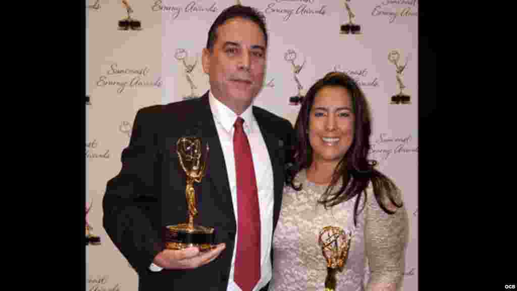 Emmy 2015 - Los productores José Valois e Isabel Cuervo