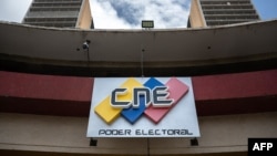 Sede del Consejo Nacional Electoral (CNE) de Venezuela, en Caracas. (Federico Parra AFP/Archivo)