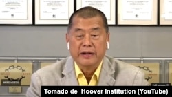 Jimmy Lai en entrevista con The Hoover Institution en 2020. 