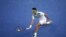 Roger Federer en el Abierto de tenis de Australia.