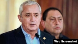 Presidente Otto Pérez Molina. Rueda de Prensa, Guatemala.