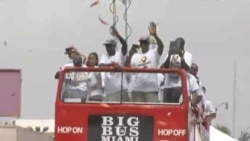Miami celebra a los Heat