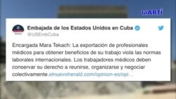 EEUU critica exportación de médicos de Cuba a Argentina