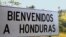 Cartel del paso fronterizo a Honduras.