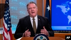 El secretario de Estado Mike Pompeo. (Nicholas Kamm/Pool Photo via AP)