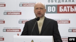 El presidente de Ucrania, Oleksandr Turchynov