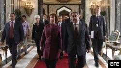 La jefa de la diplomacia europa en Bagdad