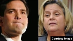 Marco Rubio e Ileana Ros-Lehtinen.