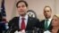 El senador Marco Rubio y los congresistas Mario Diaz-Balart e Ileana Ros-Lethinen (i-d). Archivo.
