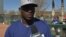 Yasier Puig durante una entrevista a Marti Noticias.