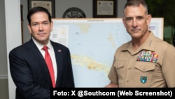 Secretario de Estado, Marco Rubio, en el Comando Sur de EEUU
