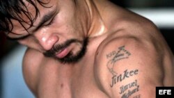 El boxeador filipino Manny Pacquiao.
