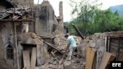 Fotografía de archivo. Sismo en China, el 9 de septiembre de 2012. 