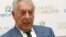 El premio Nobel de Literatura Mario Vargas Llosa durante la conferencia de prensa